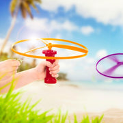 Battat Skyrocopter Flying Disc Toy with 2 Launchers & 4 Discs For Children Aged 3 Years Old & Up (6-Pcs), Multicolor - 10