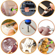 Tazweeq 108PCS Engraving Tool Kit, Multi-Functional Electric Micro Engraver Pen with DIY Rotary Tool, Adjustable Stepless Speed, 82 Accessories, 24 Stencils for Metal, Glass, Wood, Ceramic, Plastic