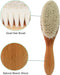 3 Piece Baby Hair Brush and Comb Set for Newborn Toddlers- Natural Wooden Hairbrush with Soft Goat Bristles for Cradle Cap - Perfect Scalp Grooming Product for Infant, Toddler, Kids, Baby