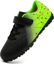 Boys Soccer Shoes Kids Girls Astro Turf Trainers Firm Ground Cleats Football Boots Outdoor Sneakers Athletic Sport Shoes Teenager Professional Football Shoes - Neon Green