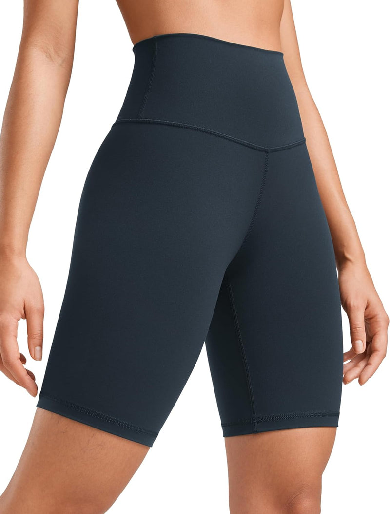 CRZ YOGA Womens Butterluxe Biker Shorts 8 "- High Waisted Workout Running Volleyball Spandex Yoga Shorts