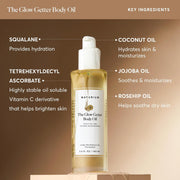 The Glow Getter Body Oil, Multi-Oil for Intense Nourishment, Hydrating & Moisturizing Formula, Vegan & Cruelty-Free, 3.4 oz
