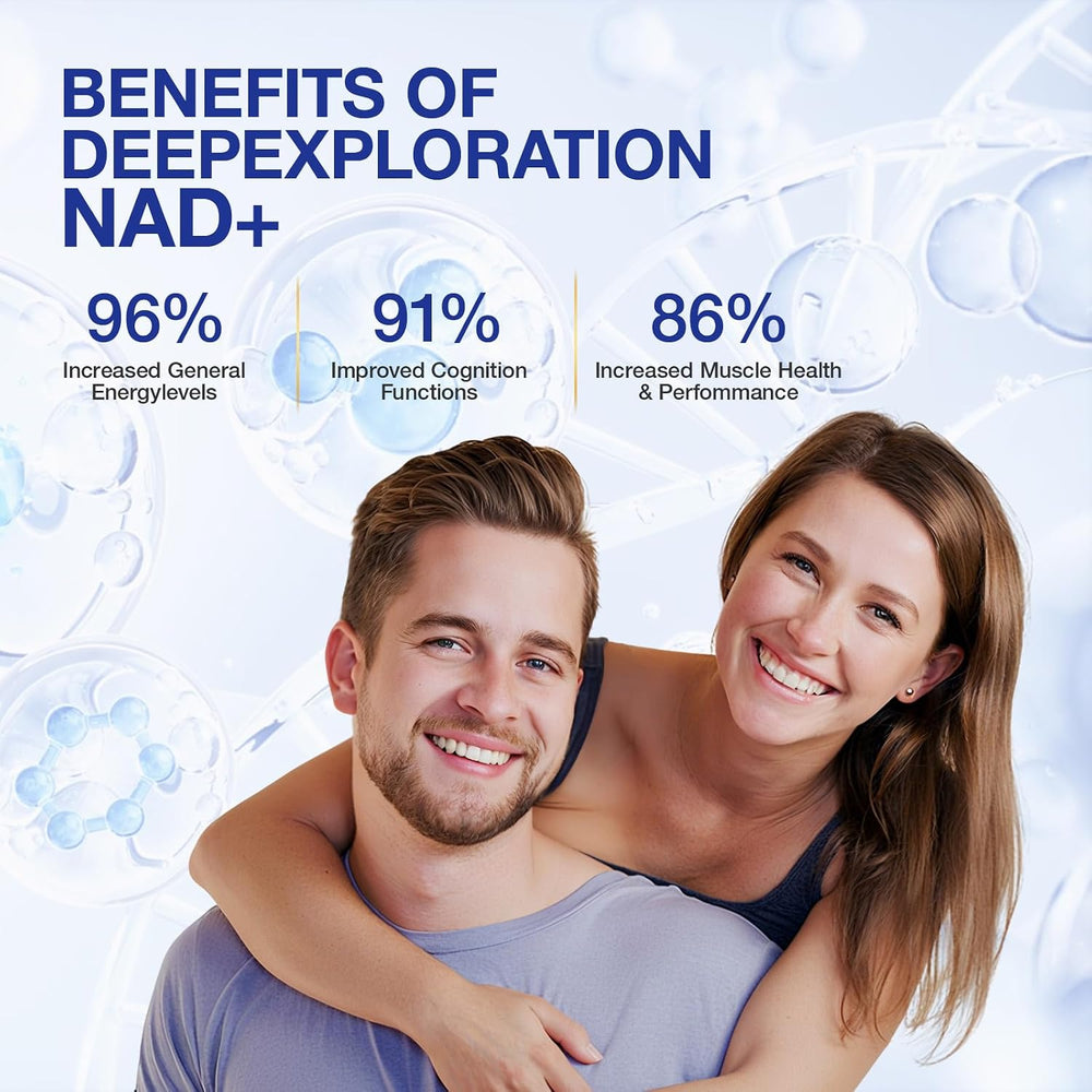 NAD+ Supplement - NAD Nicotinamide Riboside Resveratrol NAD Supplement 1000mg Pure Organic for Women and Men Anti-Aging, Energy, Concentration, 80 Capsules