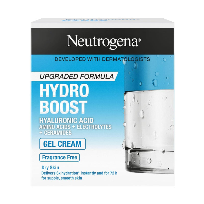 Neutrogena Face Cream Gel Hydro Boost, Quenches Dry Skin And Keeps It Looking Smooth And Supple. Lightweight, Quick-Absorbing Formula, 50Ml
