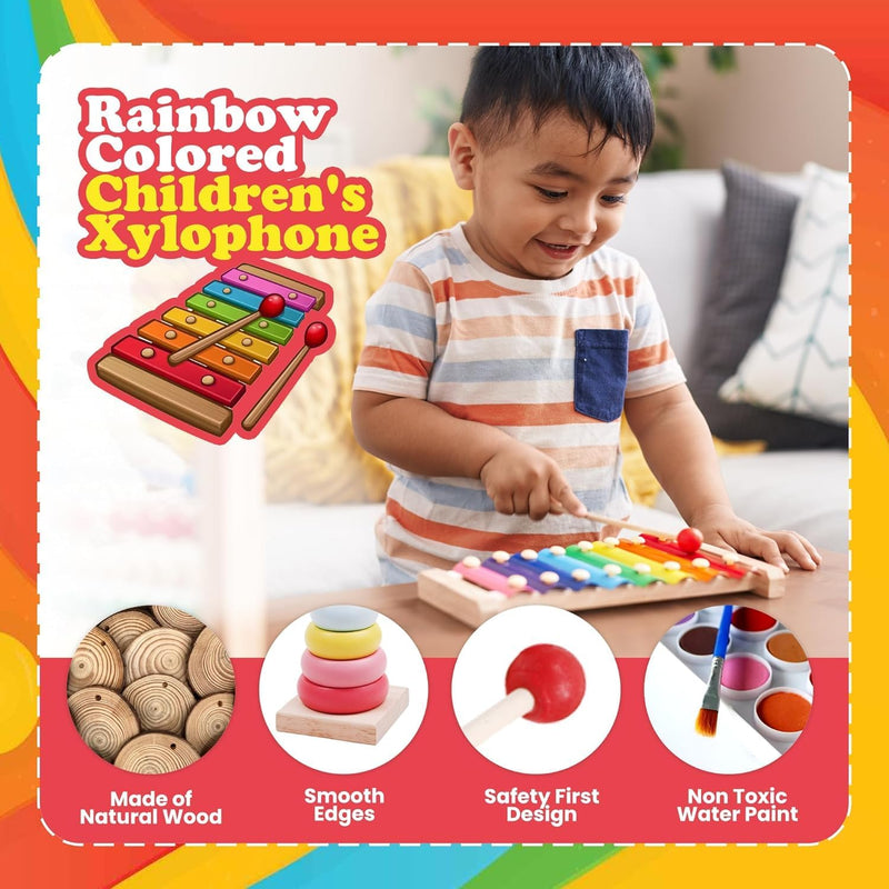 Moonmen 23 Pcs Montessori Toys for Babies 0-3-6-12 Months, 3 in 1 Soft Baby Teething Toys and Stacking Building Blocks for Sensory Developmental Education of Toddlers 12-18 Months