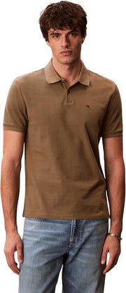 Mens SS MONOGRAM PIQUE PO Polos - Capers