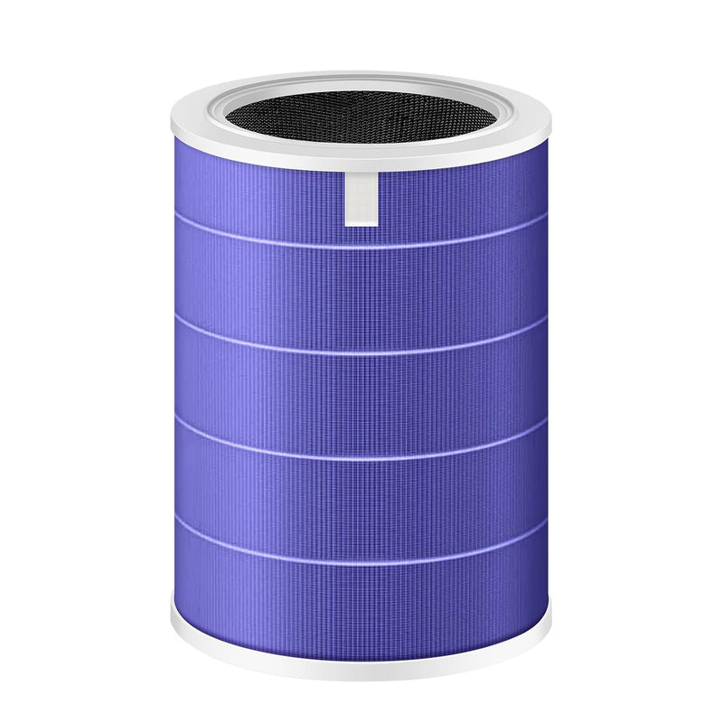 1 Pack Replacement Filter for Xiaomi Mi Air Purifier 3H 3 2C 2H 2S Pro, 3-in1 H13 Grade True HEPA & Activated Carbon Filter Remove PM2.5 Pollen Dust Odor VOCs(Anti-Formaldehyde, Purple)