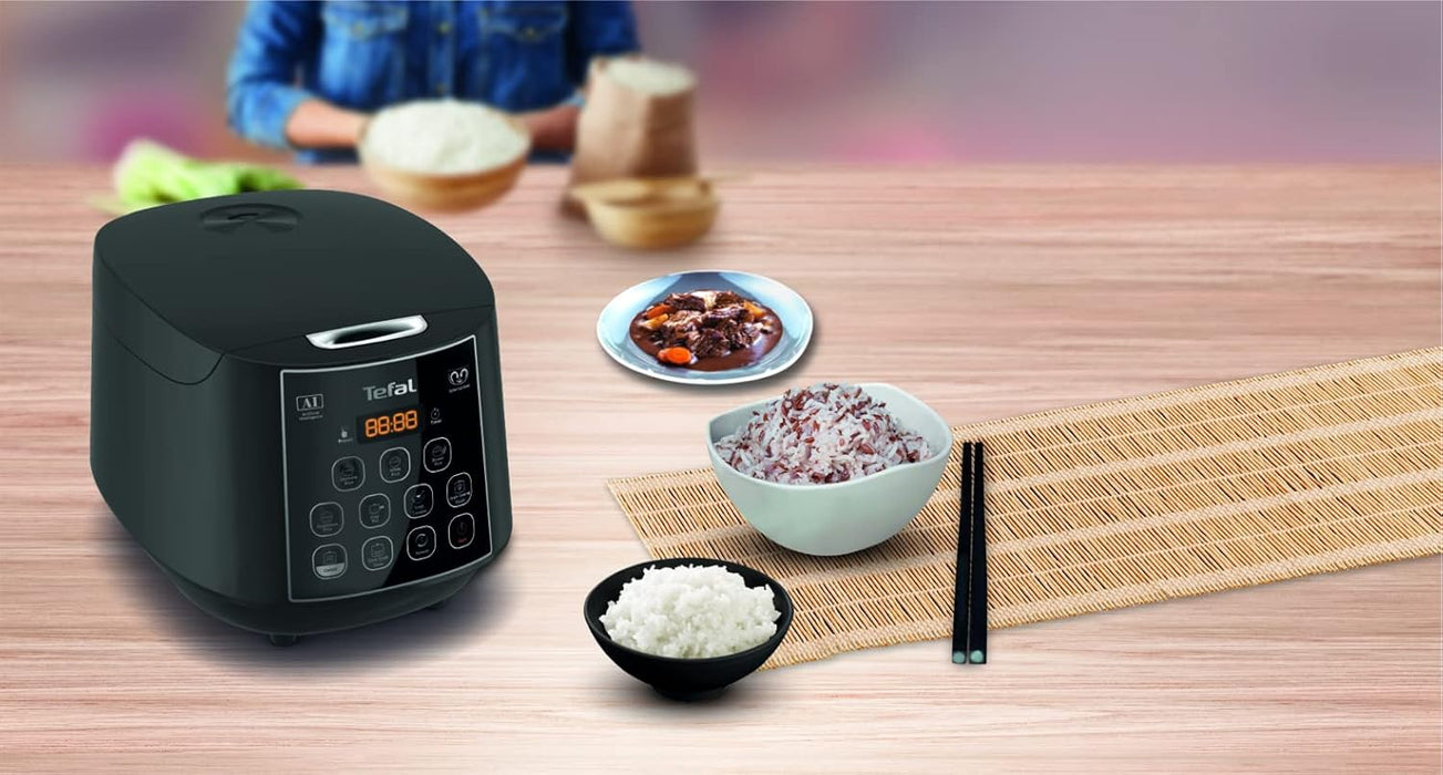 Tefal Easy Rice Plus Fuzzy Logic Spherical 1.8L Rice Cooker RK736B
