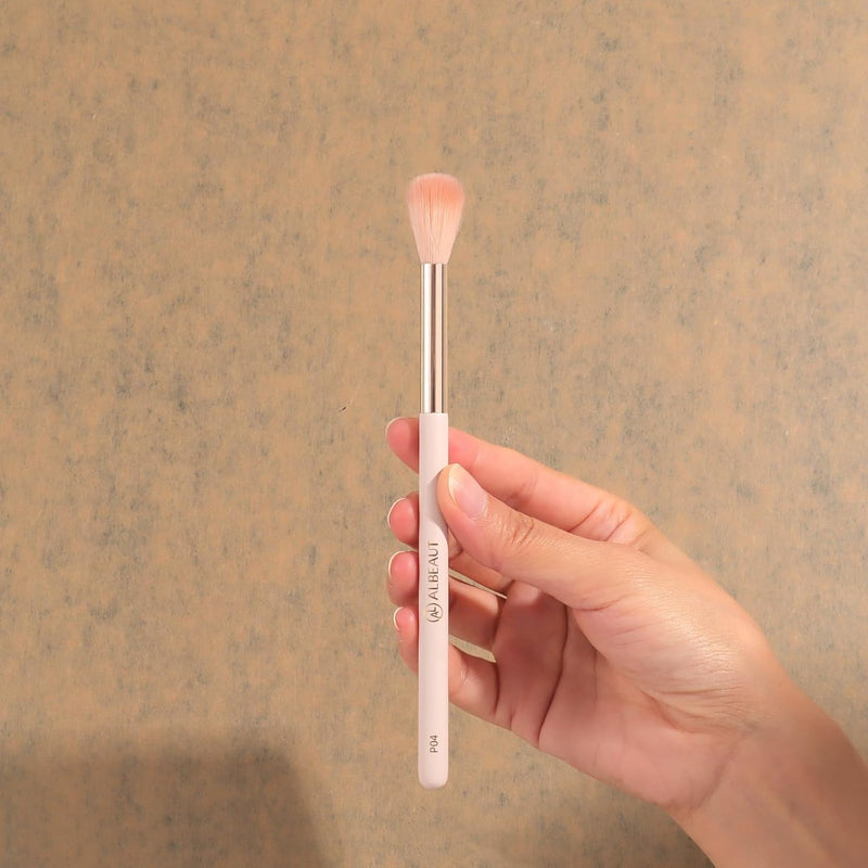 ALBEAUT Liquid Blush Brush Angled for Cheek Makeup,Cream Foundation Contour Bronzer highlight Blending, Angled Face Makeup Tool (Multitask Face Brush)