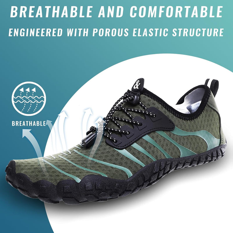 UniStep Water Shoes Mens Womens Barefoot Quick-Dry Non-Slip Swimming Shoes Beach Shoes Aqua Sports Outdoor Surfing Unisex