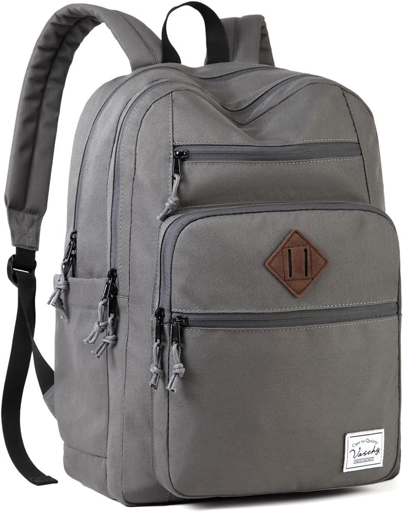 VASCHY School Backpack for Women, Unisex Large Bookbag Schoolbag Casual Daypack for High School/College/Teens/Travel/Work
