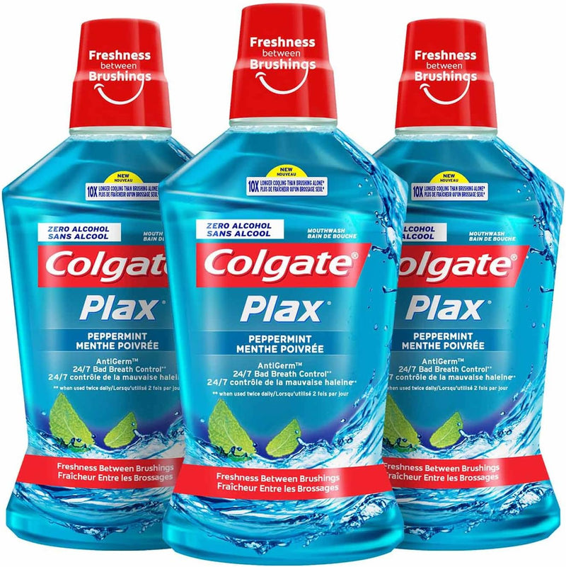 Colgate Mouthwash Freshmint 100 Ml - PepperMint 3 x 500ml