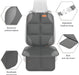 Smart elf Car Seat Protector, 2Pack Seat Protector Protects Child Seats with Thickest Padding and Non-Slip Backing Mesh Pockets for Baby and Pet, Black