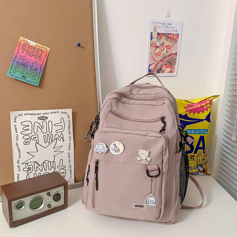 Cute Aesthetic Backpacks, School Backpack Teen Lightweight College Daypack for Teens Girls Women Students