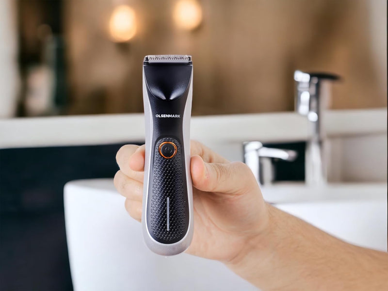 Olsenmark Hair Groomer and Trimmer- OMTR4105, Li-ion Battery and 60 min Working Time, Quick USB Charge, Detachable Blades and Waterproof, LED Indicator