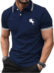 Polo T Shirt for Men Men Casual T-Shirt Polo - Blue