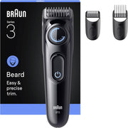 Braun Body Groomer Series 3, BG 3530 with 3+ Accessories, Extra Skin Protection, 80 Min Battery Life, Gentle Shaving & Trimming, Waterproof, Designed in Germany - Grey - BT 3520