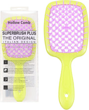 Hair Brush Comb For Hair Detangling Hair Brush Women Hair Styling Brush Hairbrush For Fine Hair Massage Comb Straw Hair Brush Vented Light Green+Purple - 011 Purple+Yellow