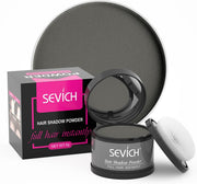 Sevich Hairline PowderInstantly Conceals Hair Loss, Root Touch up Powder, Hair Shadow Toppers for Women & Men, Touch Up for Thinning Gray Hair, Windproof & Sweatproof, Light Coffee - 3.97 g (Pack of 1) grey-4g