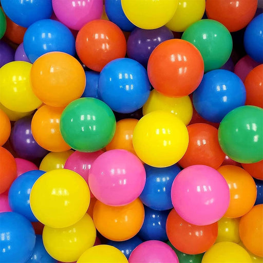 AM ANNA Ball Pit Balls 100-Cute Ocean Ball Macaroon Colorful Soft Plastic Fun Baby 5.5 CM Water Pool Ocean Wave Ball for Kids Playhouse Pool Tent Ball Pit Accessories - Colorful
