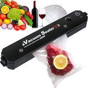 Vacuum Sealer with 10 Sealer Bag Vacuum Sealer Machine Automatic Food Vacuum Sealer for Food Savers Storage Household Black Food Sealer