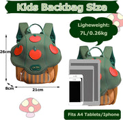 Children's School Bag, Cartoon Kindergarten Kids Snack Book Bag, Toddler Outing Backpack, Lightweight New Travel Bag - Green