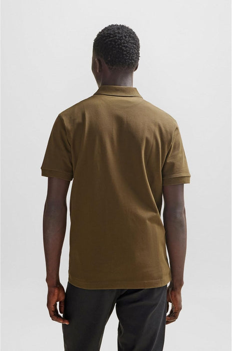 BOSS Men's Passenger Slim Fit Stretch Cotton Polo Shirt with Logo Patch