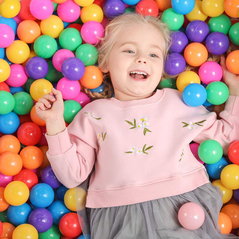 TRENDBOX 100 Colourful Ocean Ball (6 Colour) for Babies Kids Children Soft Plastic Birthday Parties Events Playground Games Pool
