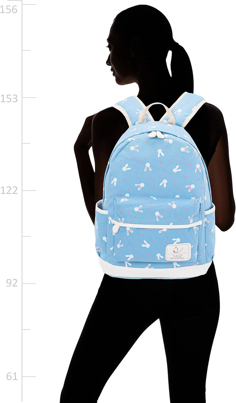 Set Of 3 Rabit Printed Kids Bags 824 Blue/White Blue/White