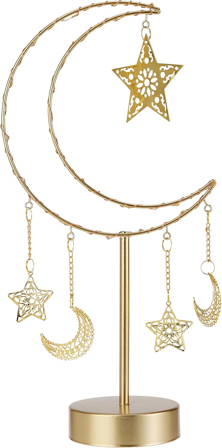 Festive Lights - Crescent Moon with Star Table Décor Eid & Ramadan Festive Table Light – image 1