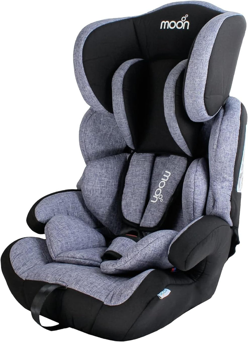 The Moon Brand Tolo Car Seat – Baby Travel Gear for Kids (9m to 11yrs) – ForwardFacing Child Booster Seat w/ Adjustable Headrest – Group 123 Comfort Car Accessories – Green