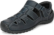 Men's Tan Fisherman Sandals - Navy
