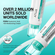 PDRN Hyaluronic Acid 100 Moisturising Cream Lightweight Moisturising Moisturising Cream with Salmon PDRN, Hyaluronic Acid, Collagen for Glass Skin, Korean Skin Care (60 ml)