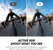 X4 Air Road Cycling Bundle (Independent) - Light 165g 8K 360 Camera, Invisible Selfie Stick, Replaceable Lenses, Shoot First & Frame Later, Built-in Wind Guard, Stabilization, AI Editing