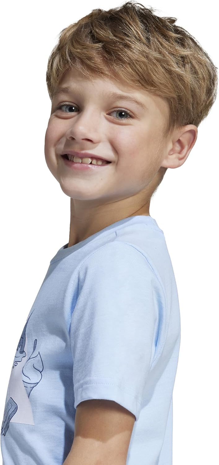 Unisex Kids Lounge Ice Graphic T-Shirt T-Shirt - Glow Blue