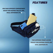 Miles Guc Navy Blue Sports Waist Bag (3682)