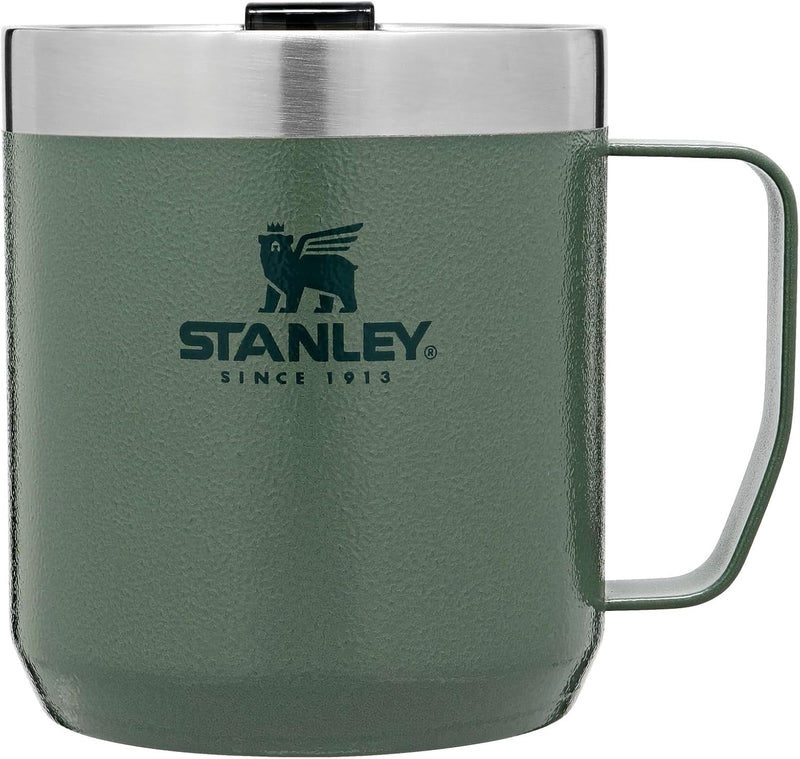 " Classic Legendary Camp Mug 0.35L / 12 OZ Hammertone Green - Vacuum insulated Tumbler Stainless steel camp mug BPA-free thermal cup Dishwasher safe Single server brewer compatible " - Hammertone Green