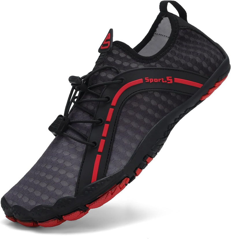 TcIFE Water Shoes for Men Women, Beach Shoes Summer Outdoor Footwear, Barefoot Socks, Quick Dry, for Beach, Swim, Pool, Surf, Boat, with Drain Holes