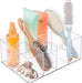 INTERDESIGN Idesign Organizer For Vanity Cabinet To Hold Makeup Beauty Products Hair Accessories – 5 Compartments, Clear Clarity Cosmetic, 5 Section