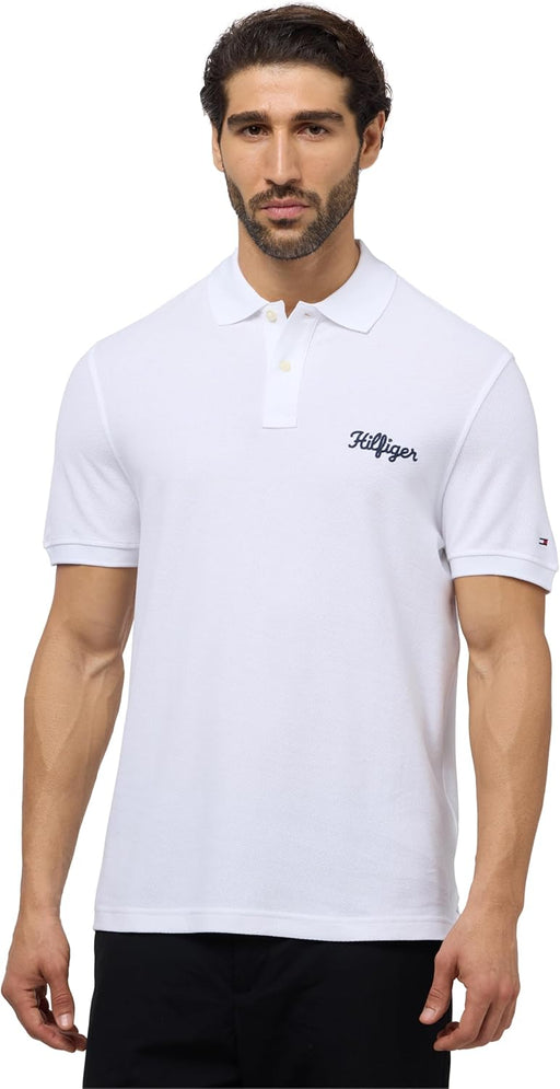 Mens Ic graphic reg polo Polos (pack of 1) - White
