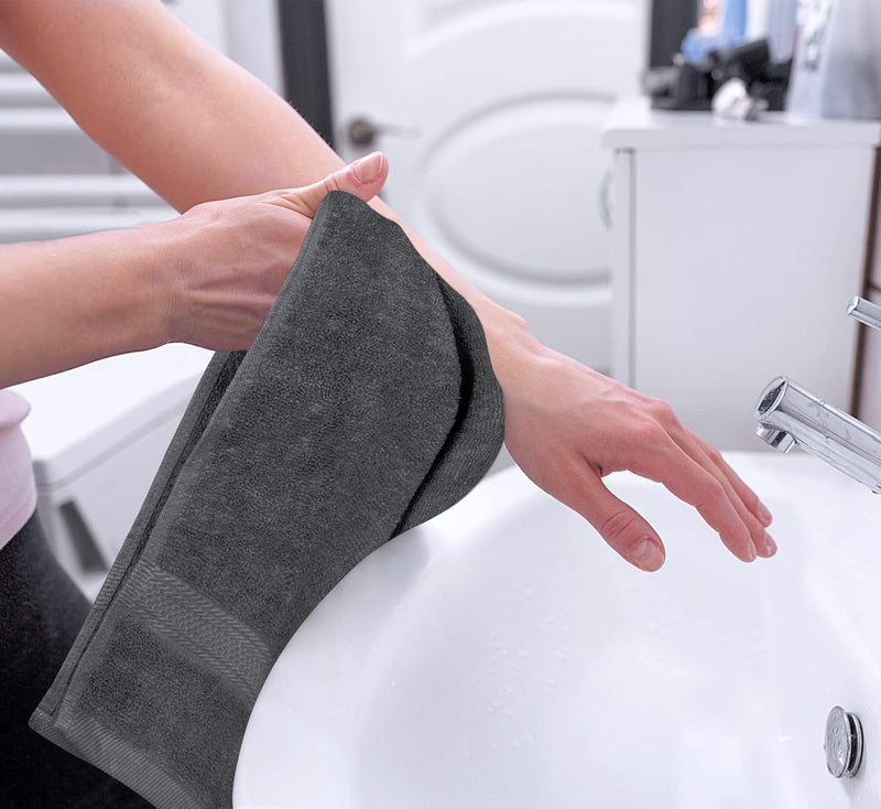Utopia Towels - Premium Hand Towels - 100% Combed Ring Spun Cotton, Ultra Soft and Highly Absorbent, Extra Large Thick Hand towels 41 x 71 cm, Hotel & Spa Quality Hand Towels (6-Pack) (White)…