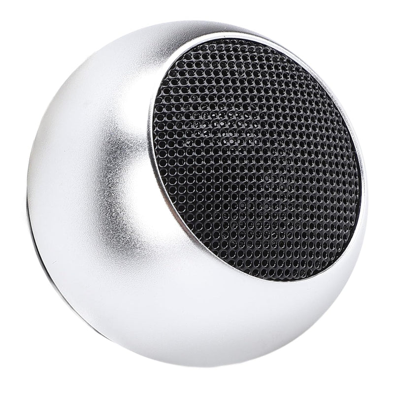 XUMIUZIY Small Speaker, Bluetooth5.3 Speaker with 360 ° Stereo Surround Sound & Bass Sound, Portable Speaker with Lanyard for Party, Hiking, Biking, Car, Trip, for Men, Women (Silver)
