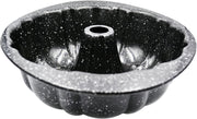 Prestige Granite Stone Springform Cake Round Pan 18 CM Non-Stick Bakeware Carbon Steel Leakproof Baking Tin Black-PR48782 - 10 inch