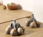 GraGra Silicone Egg Cooker Holder, Egg Boiling Support, Egg Cooker Holder for 4 Eggs, Heat Resistant Silicone Egg Steamer Rack, Eggs Poacher Brackets, for Home, Kitchen, Grey