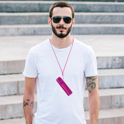 YiTenn Protective Case Cover PC Hard Case with Lanyard for iqos iluma one Fuchsia