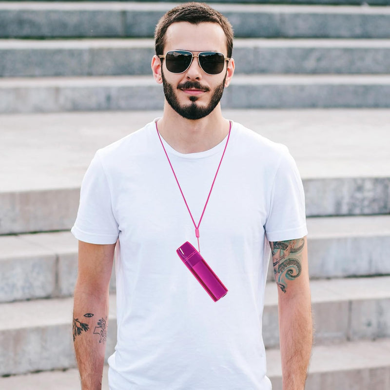 YiTenn Protective Case Cover PC Hard Case with Lanyard for iqos iluma one Fuchsia