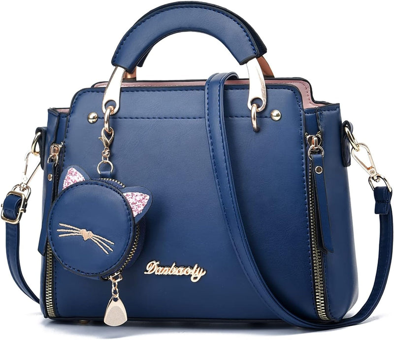 womens Xiaoyu001 Women Purse Satchel - Dark Blue