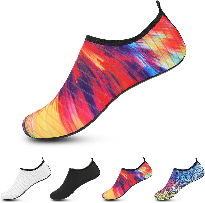 L-RUN Men Women Water Shoes Barefoot Aqua Socks Lightweight Swim Shoes for Beach Surf Pool Yoga