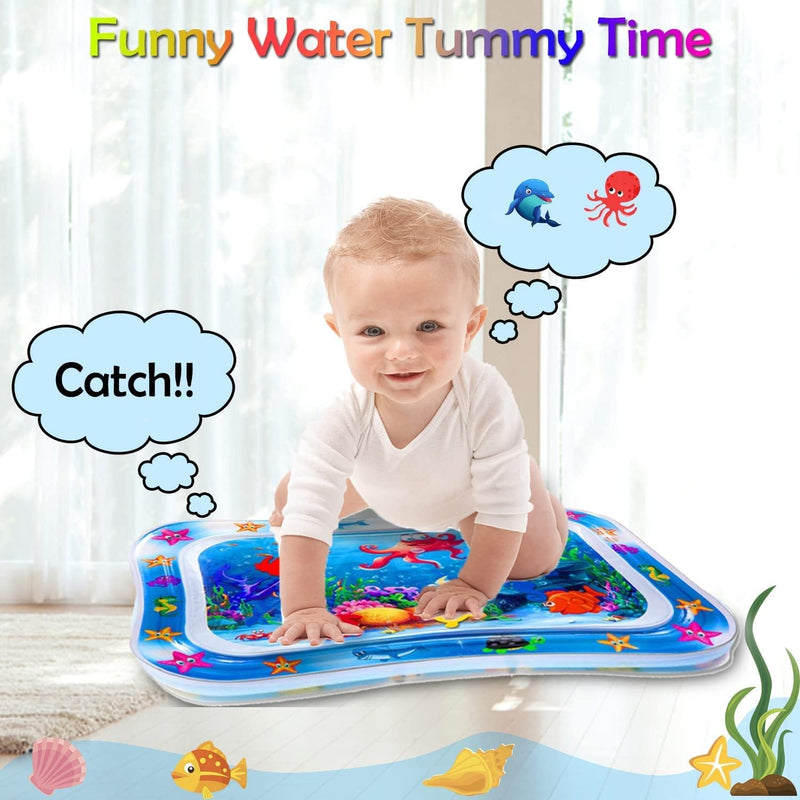 Tummy Time Water Mat Octopus Inflatable Baby Water Play Mat Sensory Toys Early Developmental Baby Toys for Newborn Girl & Boy