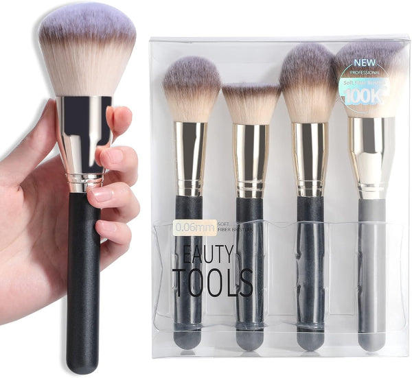 BS-MALL Makeup Brush Set Super Large Big Size Premium Foundation Synthetic Powder Concealers Makeup Brushes Cosmetic Brushes